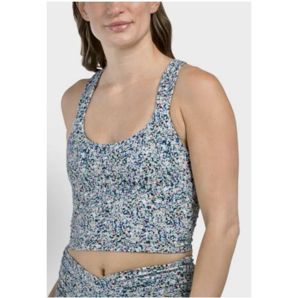 Sage Collective Athletic Set WMNS XS Blue Floral Athleisure Workout Matching Set - Picture 15 of 15